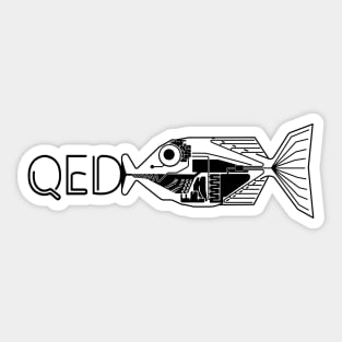 QED Quod erat demonstrandum Babel Fish Sticker